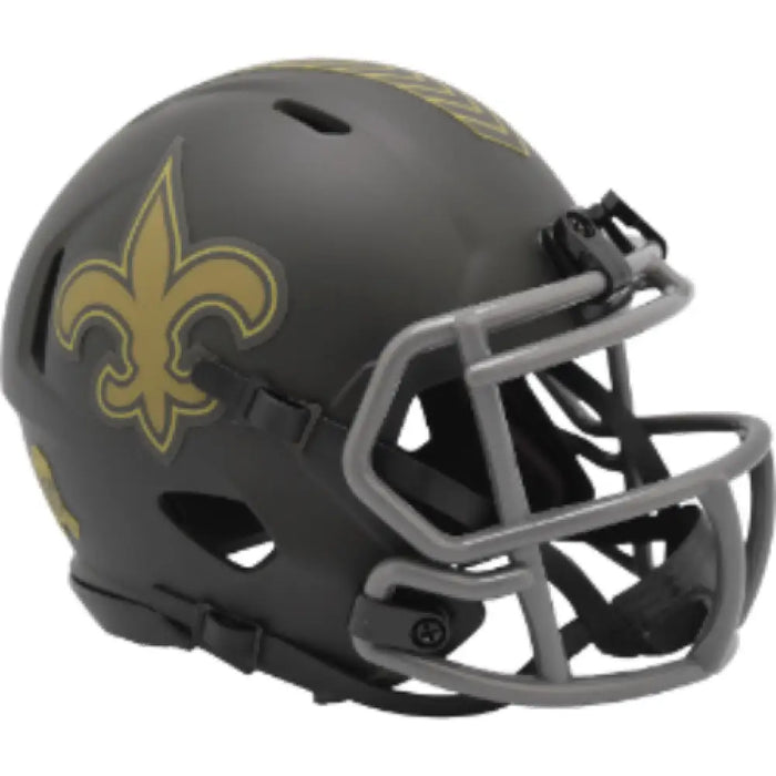 New Orleans Saints SALUTE TO SERVICE 4 Mini Speed Football Helmet - NFL Helmets