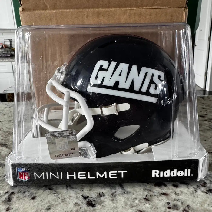 New York Giants 1981 to 1999 Riddell Mini Speed Throwback Helmet - NFL Helmets