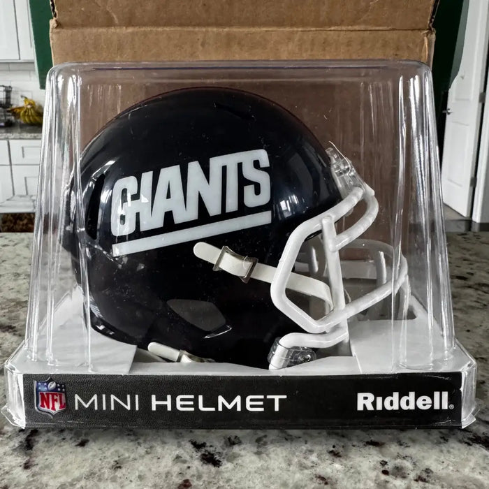 New York Giants 1981 to 1999 Riddell Mini Speed Throwback Helmet - NFL Helmets