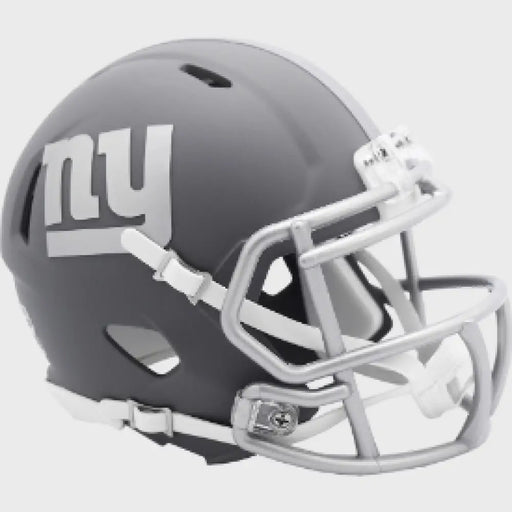 New York Giants NFL Mini Speed Football Helmet SLATE NFL Helmets