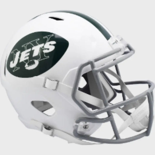 New York Jets Full Size 1965 to 1977 Speed Replica Throwback Football Helmet - NFL Helmets