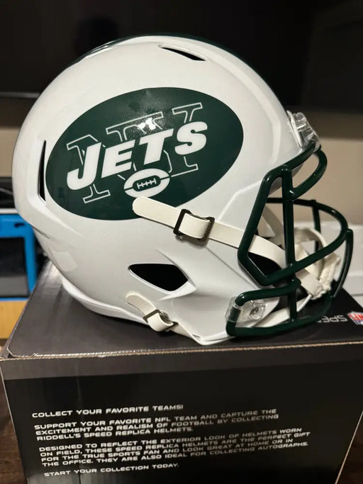 New York Jets Full Size 1998 to 2018 Speed Replica Throwback Helmet - NFL Helmets