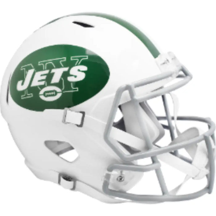New York Jets Full Size Speed Replica Football Helmet 2024 On-Field Alternate - NFL Helmets