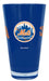 New York Mets Glass 20oz Pint Plastic Insulated Sports Collectibles