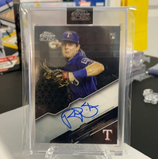 Nick Solak RC Auto On Card - 2020 Topps Chrome Black
