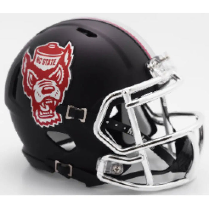 North Carolina State Wolfpack NCAA Mini Speed Football Helmet Black Howl - NCAA Helmets