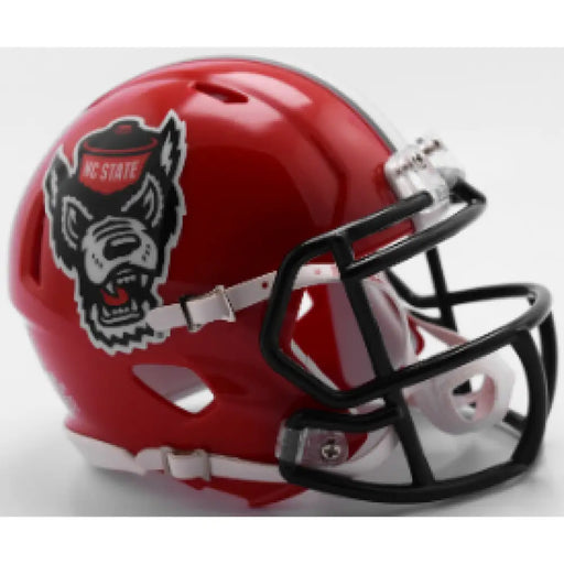 North Carolina State Wolfpack NCAA Mini Speed Football Helmet Red Tuffy - NCAA Helmets