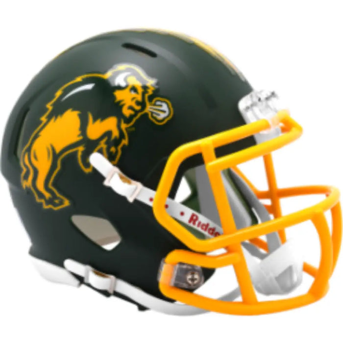 North Dakota State Bison NCAA Mini Speed Football Helmet Flat Green - NCAA Helmets