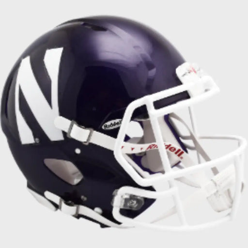 Northwestern Wildcats Full Size Speed Authentic Football Helmet - NCAA Helmets