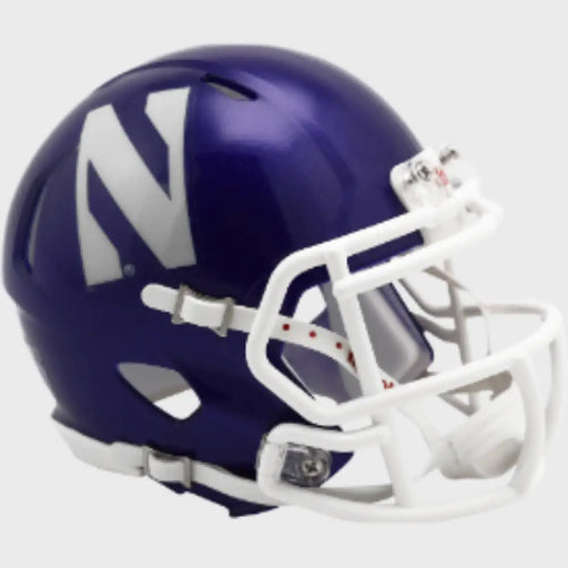 Northwestern Wildcats NCAA Mini Speed Football Helmet - NCAA Helmets