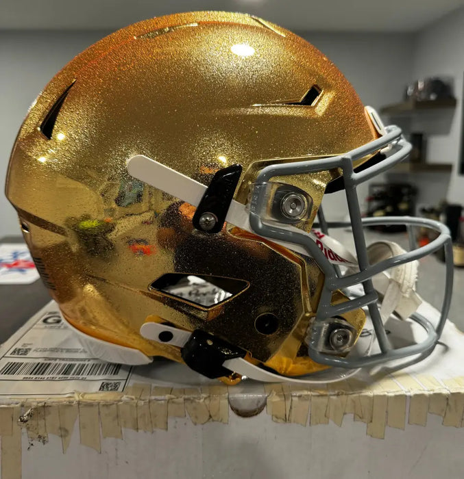 notre dame speedflex helmet Notre Dame Fighting Irish Full Size Authentic SpeedFlex Football Helmet HYDROFX