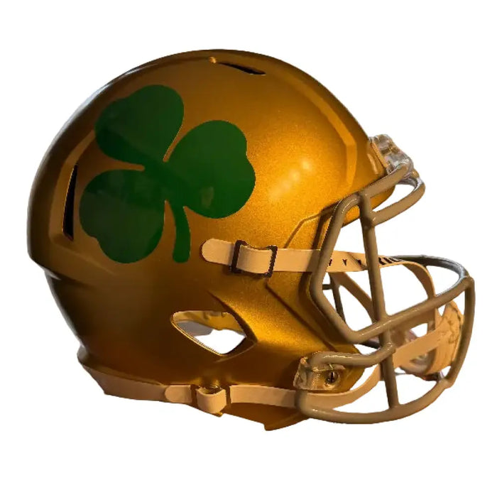 Notre Dame Fighting Irish Full Size Speed Replica Football Helmet Shamrock- NCAA Helmets