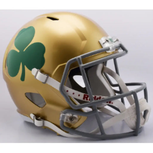 Notre Dame Fighting Irish Full Size Speed Replica Football Helmet Shamrock- NCAA Helmets
