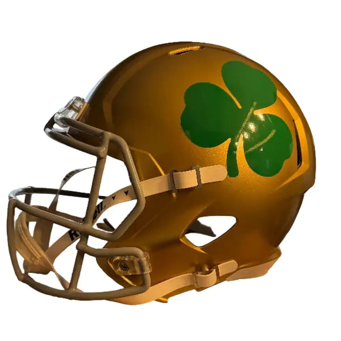 Notre Dame Fighting Irish Full Size Speed Replica Football Helmet Shamrock- NCAA Helmets