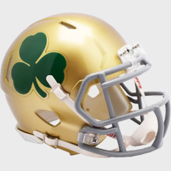 Notre Dame Fighting Irish NCAA Mini Speed Football Helmet Shamrock Helmets