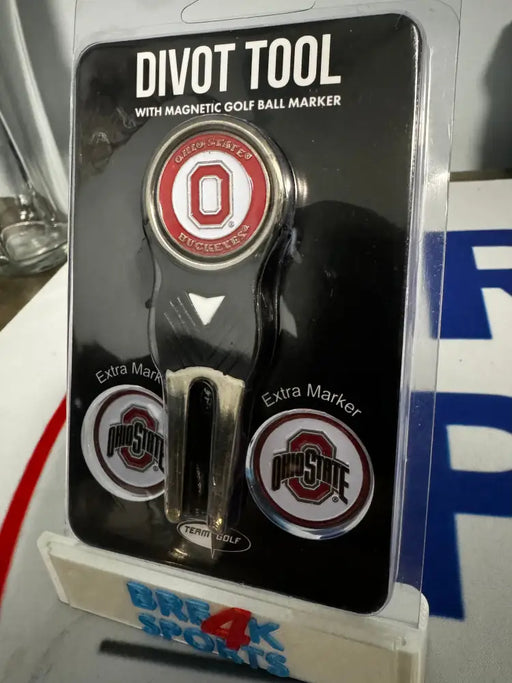 Ohio State Buckeyes Golf Divot Tool with 3 Markers Golf Ball Markers