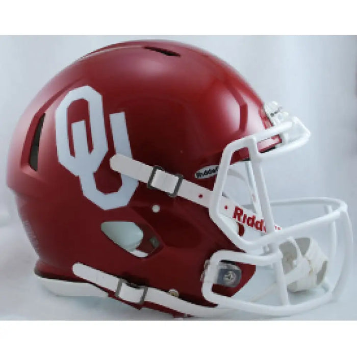 Oklahoma Sooners Full Size Authentic Speed Football- NCAA Helmets
