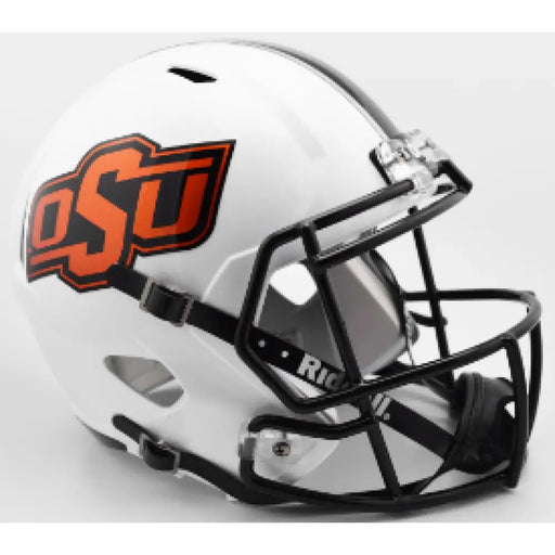 Oklahoma State Cowboys Full Size Speed Replica Football Helmet White - NCAA Helmets
