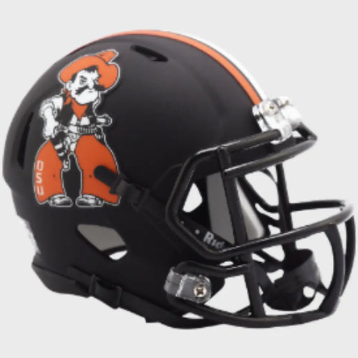 Oklahoma State Cowboys NCAA Mini Speed Football Helmet Pistol Pete - NCAA Helmets