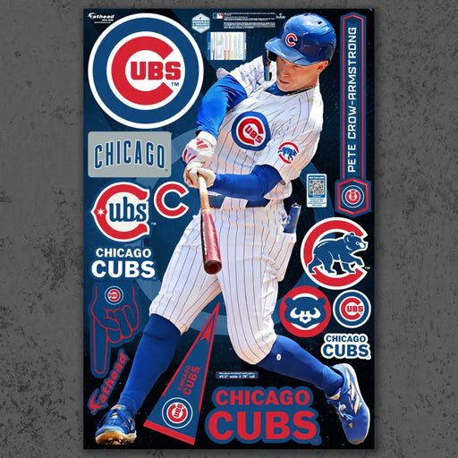 Pete Crow-Armstrong - RealBig Collection - Official MLB - Chicago Cubs - Reusable Vinyl Wall Decals Vinyl Die-Cut