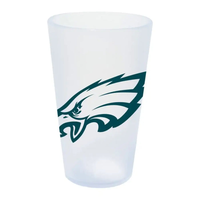 Philadelphia Eagles Icicle 16 oz Team Color Silicone Pint Glass Drinkware - Pint Glass