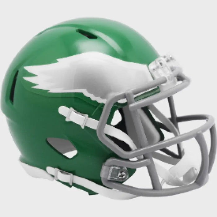 Philadelphia Eagles Mini Speed Football Helmet 2023 Kelly Green- NFL Helmets