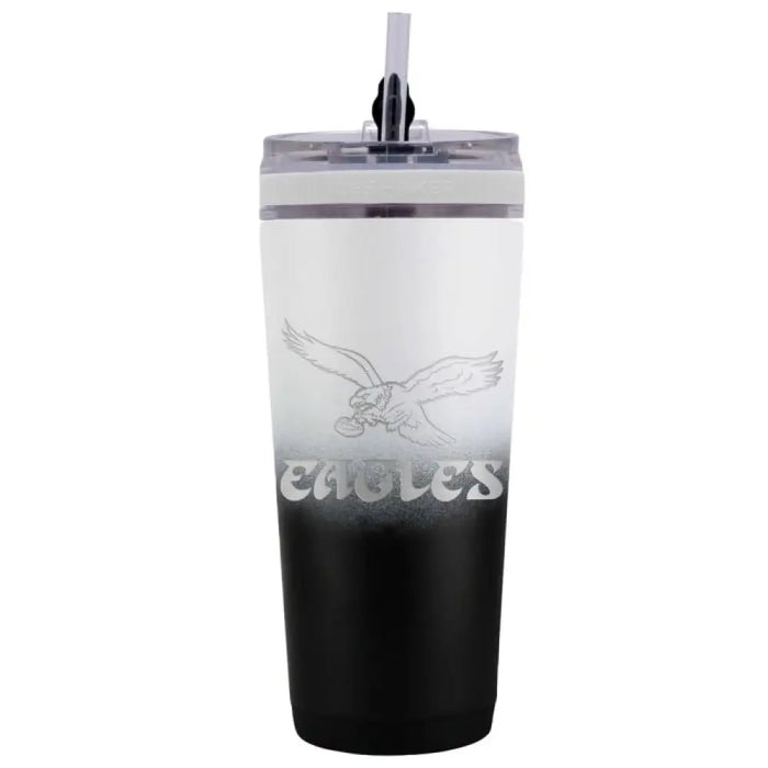 Philadelphia Eagles Throwback 26 oz Stainless Steel Ice Shaker Bottle Drinkware - Travel Mugs