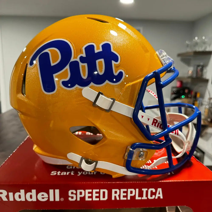 Pittsburgh Panthers Full Size Speed Replica Football Helmet - NCAA Helmets