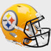 Pittsburgh Steelers Full Size Authentic Gold Speed Throwback Football Helmet - NFL Helmets