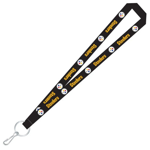 Pittsburgh Steelers Team Color Super Soft Lanyard Keychains & Lanyards