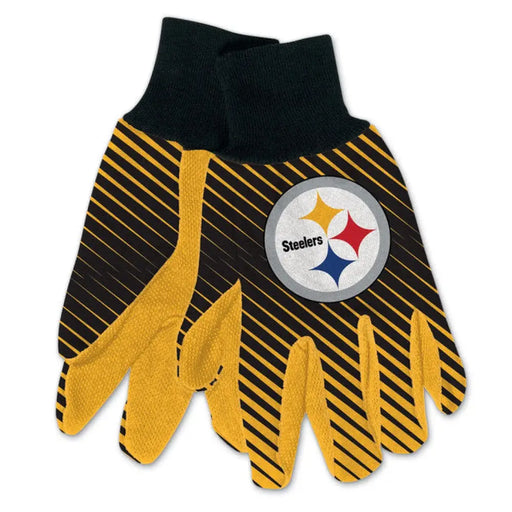Pittsburgh Steelers Two Tone Adult Size Gloves Gloves