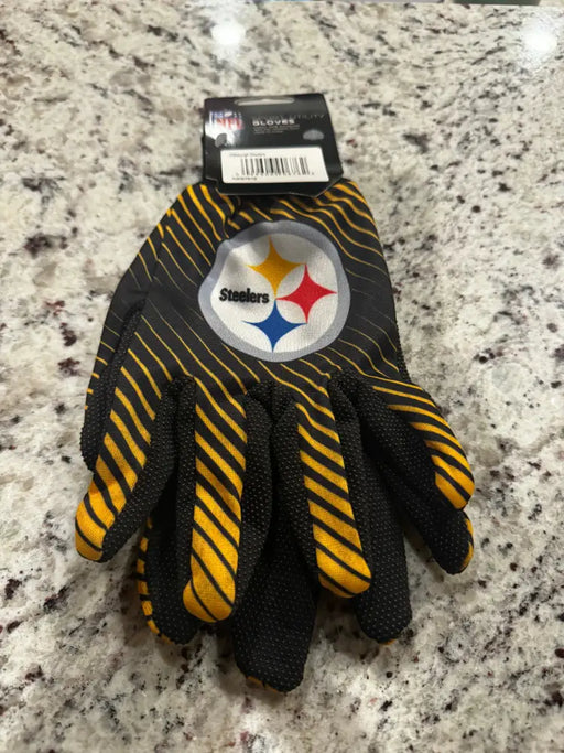 Pittsburgh Steelers Two Tone Adult Size Gloves Gloves
