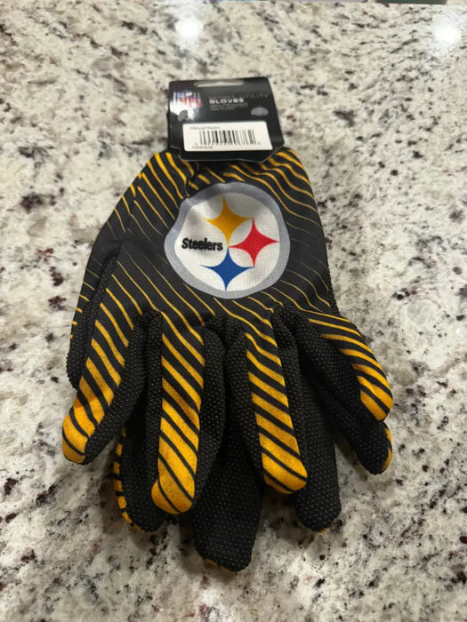 Pittsburgh Steelers Two Tone Adult Size Gloves Gloves