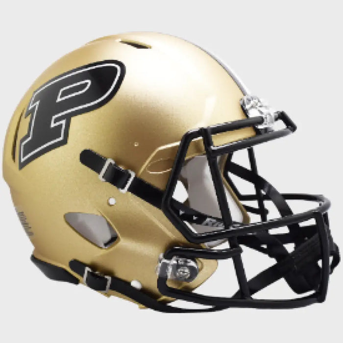 Purdue Boilermakers Full Size Speed Football Helmet Gold- NCAA Helmets