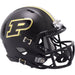 Purdue Boilermakers NCAA Mini Chrome Speed Football Helmet Gloss Black- NCAA Helmets