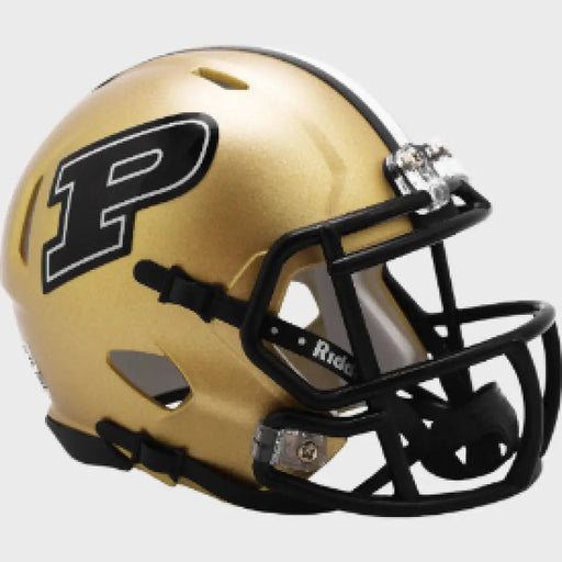 Purdue Boilermakers NCAA Mini Speed Football Helmet Gold - NCAA Helmets