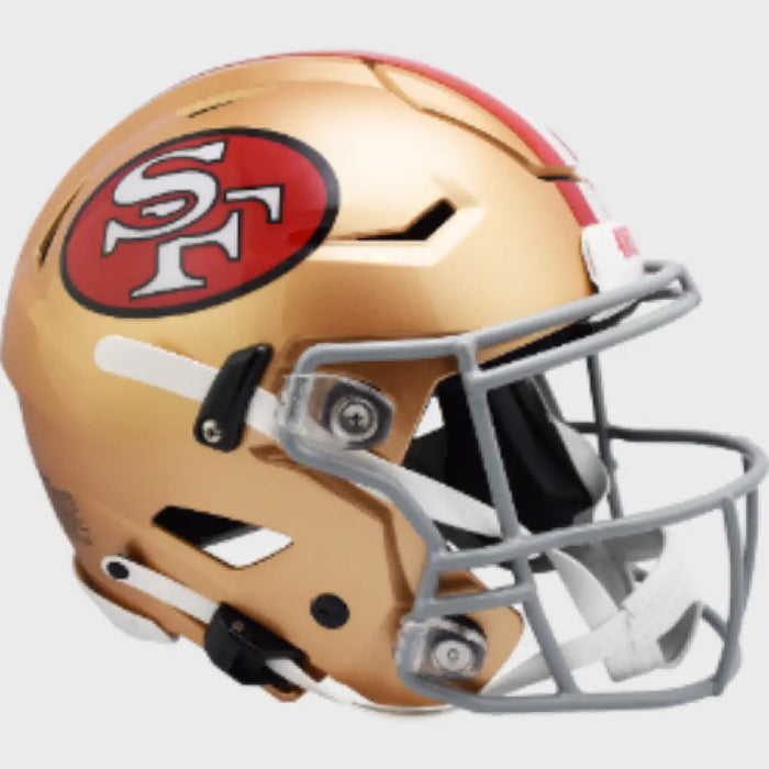 San Francisco 49ers 1964 to 1995 Full Size Authentic SpeedFlex Football Helmet - NFL Helmets