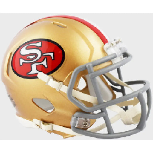 San Francisco 49ers 1964 to 1995 Riddell Mini Speed Throwback Helmet - NFL Helmet