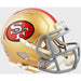 San Francisco 49ers 1964 to 1995 Riddell Mini Speed Throwback Helmet - NFL Helmet