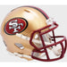 San Francisco 49ers 1996 to 2008 Riddell Mini Speed Throwback Helmet- NFL Sports Collectibles