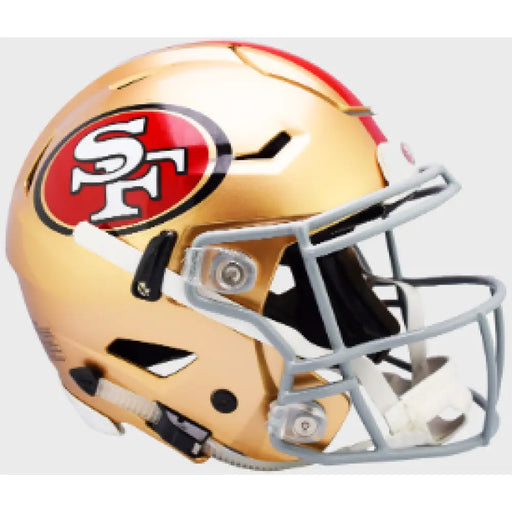San Francisco 49ers Full Size Authentic SpeedFlex Football Helmet - NFL Helmets
