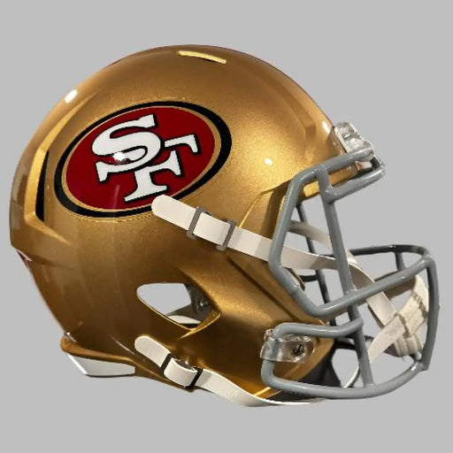 San Francisco 49ers Full Size Speed Replica Football Helmet- NFL Sports Collectibles