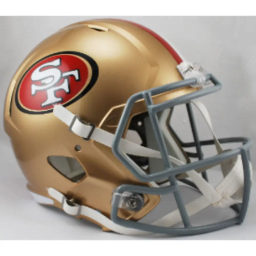 San Francisco 49ers Full Size Speed Replica Football Helmet- NFL Sports Collectibles
