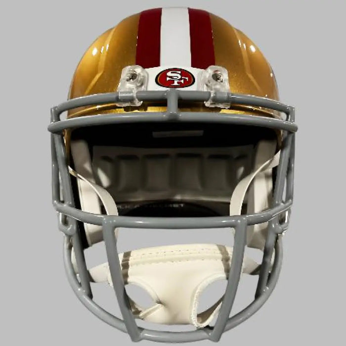 San Francisco 49ers Full Size Speed Replica Football Helmet- NFL Sports Collectibles