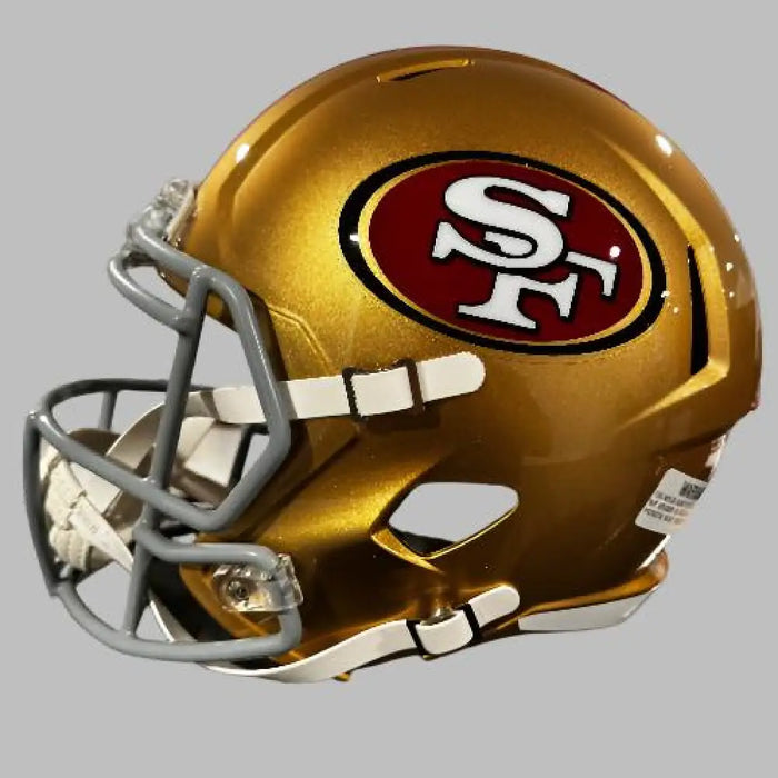 San Francisco 49ers Full Size Speed Replica Football Helmet- NFL Sports Collectibles