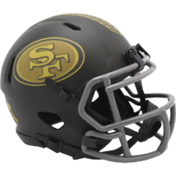 San Francisco 49ers NFL Mini Speed Football Helmet SALUTE TO SERVICE 4 Helmets