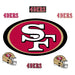San Francisco 49ers - RealBig Logo Collection - Official NFL - Reusable Vinyl Wall Decals Vinyl Die-Cut Logo