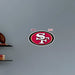 San Francisco 49ers - RealBig Logo Collection - Official NFL - Reusable Vinyl Wall Decals SMALL Logo +2 Decals (17’’W x