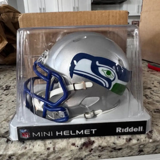 Seattle Seahawks 1983 to 2001 Riddell Mini Speed Throwback Helmet - NFL Sports Collectibles
