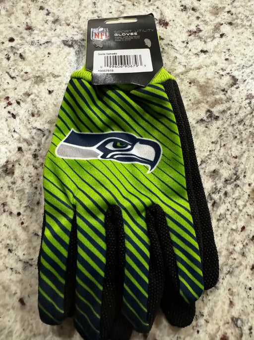 Seattle Seahawks Gloves Two Tone Style Adult Size Gloves